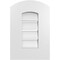 Ekena Millwork Arch Top Surface Mount PVC Gable Vent: Non-Functional, w/ 3-1/2"W x 1"P Standard Frame, 12"W x 16"H GVPAR12X1601SN - alternate 1